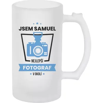 Sklenice Půllitr skleněný matný Nejlepší v okolí - fotograf