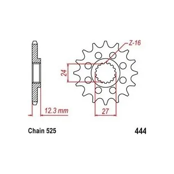 Řetězová sada pro motocykl Řetězové kolečko SUZUKI GSX-R 1000 rok 17