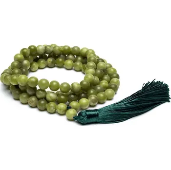 Náhrdelník Milujeme Kameny Jadeit - mála se střapcem 116673