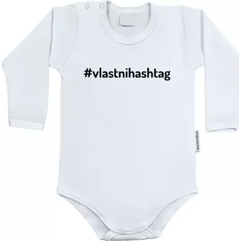 Kojenecký body Dětské body s dlouhým rukávem Vlastní hashtag