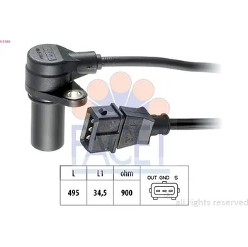 Motor automobilu Generátor impulsů, klikový hřídel FACET 9.0160