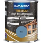 Swingcolor PREMIUM Lazura s dlouhodobou ochranou, akvamarín, polomatná, 750 ml 6189.T0750.5588