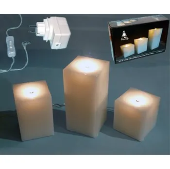 Aroma difuzér TREETOP Sada 3ks vosk svíček s mikro-žárovkou