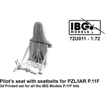 Plastikový model IBG 1/72 PZL/IAR P11F Pilot's seats w/ belts (3D-Pr.)