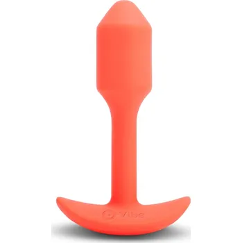 Anální kolík Kolík anální b-Vibe Snug Plug 1 vibrační oranžový - s kupónem KUP15 cena 2014 Kč + extra diskrétní expedice