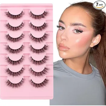 Umělé řasy Umělé nalepovací řasy - 7 párů