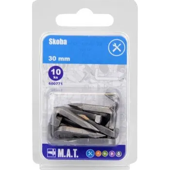 Hřebík skoba 30mm lesk (10ks)