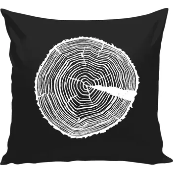 Polštář Polštář černý 40x40 cm Pařez