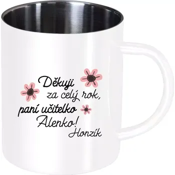 Nerezový hrnek Děkuji za celý rok, paní učitelko