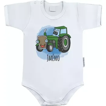 Dětské body s krátkým rukávem Traktor