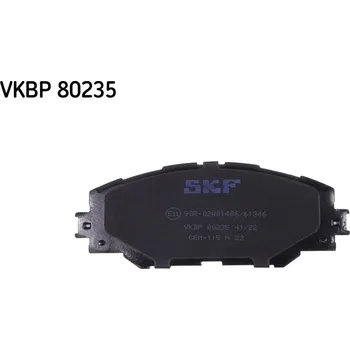 Brzdová destička Sada brzdových destiček, kotoučová brzda SKF VKBP 80235