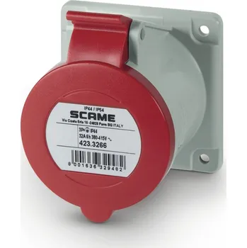 Elektrická zásuvka SCAME Zásuvka OPTIMA 32A 4P 400V rovná 423.3266
