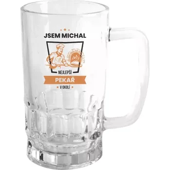 Sklenice Půllitr pro pekaře - Nejlepší v okolí - pekař - čirý