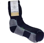 Surtex ponožky froté - 90 % merino - černo-šedo-tyrkysové 35-38