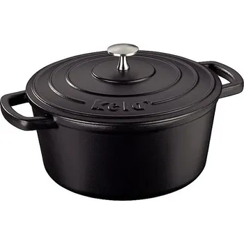 Hrnec KELA Calido litinový s poklicí 24 cm černý