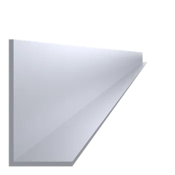 Stavební profil L profil 80x40x3mm, L-6000mm, hliník bez povrchové úpravy