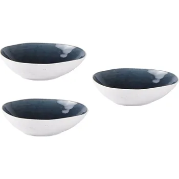 Kameninová miska 0,45 l, petrolejová, set 3ks - Galzone (Miska z kameniny 0,45 l, petrolejová - Galzone)