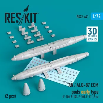 Plastikový model Reskit 1/72 AN / ALQ-87 ECM pods early type - 2 pcs.