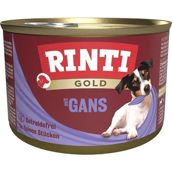 Krmivo pro psa Rinti Gold s husím masem 24 × 185 g