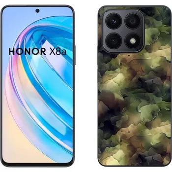 Pouzdro na mobilní telefon Gelový kryt mmCase na Honor X8a - maskáčový vzor 10