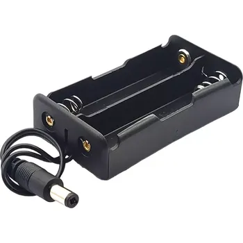 Držák baterie Bateriový box pro 2 kusy 18650 baterií, 7.4V, 5.5x2.1mm