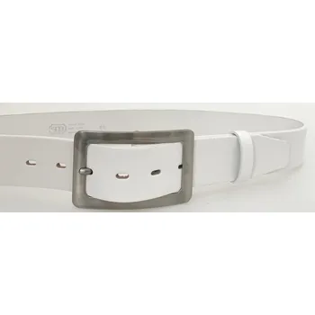 Opasek PENNY BELTS Kožený opasek 4200 bílý - 105 cm