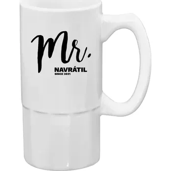 Sklenice Půllitr bílý vysoký Mr. since ...