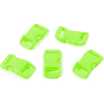 Spona trojzubec prohnutá mini šíře 10 mm, barva 5 zelená neon