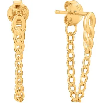 Náušnice Dámské náušnice Ania Haie E021-03G Mincovní stříbro Zlatá (2 cm)