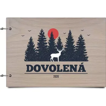 Fotokniha Dřevěné album se sponami Dovolená, rok