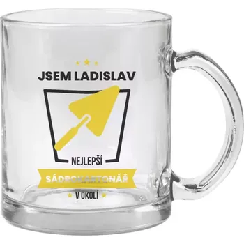 Hrnek 330 ml - skleněný Nejlepší v okolí - sadrokartonář