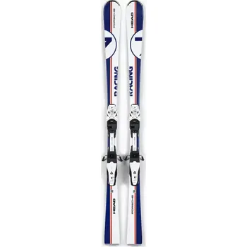 Sjezdové lyže PORSCHE HEAD 7 Series Racing Skis Lyže výkonostní sjezdové bílomodrá Porsche 956 (Stabilní a rychlé 70mm výkonnostní lyže na sjezdovky od PORSCHE | HEAD v legendárním závodním designu. Konstrukce World Cup s masivním dřevěným jádrem a inovativní technolog
