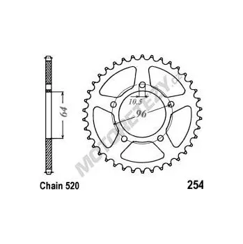 Řetězová sada pro motocykl Rozeta HONDA CBF 250 rok 04-06