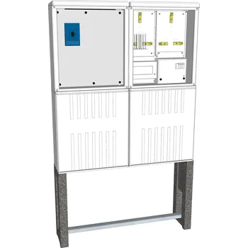 Rozvaděč Elektroměrový rozvaděč ELPLAST-KPZ PERP 250/200/ČEZ 33.1.33 pilíř (3D)