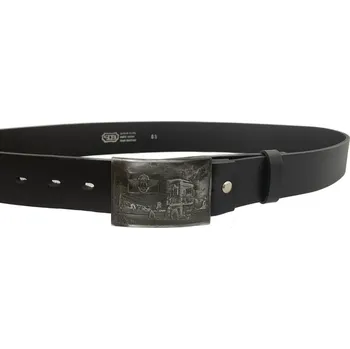 Opasek PENNY BELTS Kožený opasek 12460 černý - 110 cm
