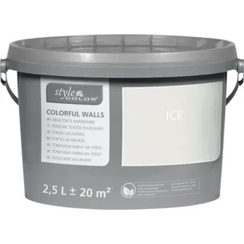 Samolepící dekorace Barva na zeď StyleColor Ice krémová 2,5 l