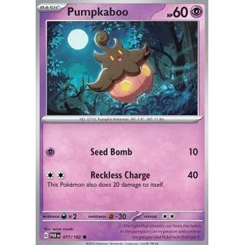 Sběratelská karetní hra Pokémon PAR 077/182 Pumpkaboo - Paradox Rift Stav: Near Mint, Verze: REVERSE HOLO