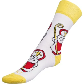 Dámské ponožky Dámské a pánské vánoční ponožky Bellatex Mikuláš