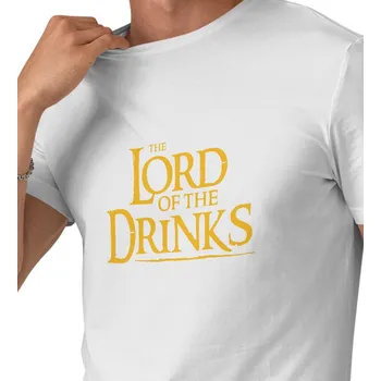 Pánské tričko Pánské triko bílé - Lord of the drinks S