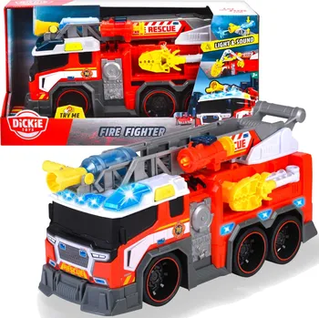 autíčko Dickie Toys 203307000 Fire Fighter hasičský vůz s vodním dělem 37,5 cm