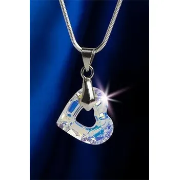 Náhrdelník ART Crystella Náhrdelník s krystaly SWAROVSKI®, tvar srdce, 17 mm, ART CRYSTELLA 95007