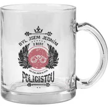 Hrnek 330 ml - skleněný Byl jsem jedním z davu, ale pak jsem se stal policistou