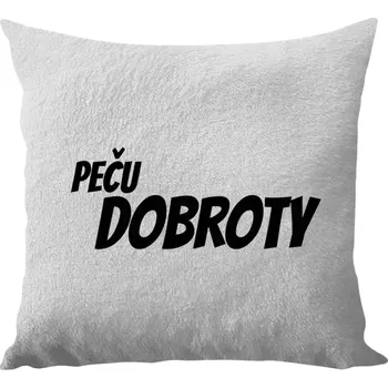 Polštář Polštář bílý 40x40 cm - dlouhý chlup Peču dobroty