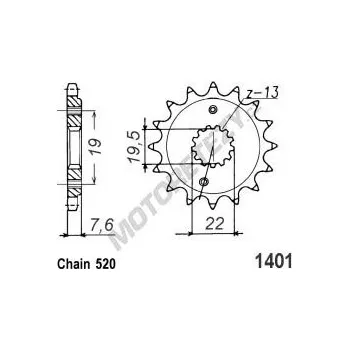 Řetězová sada pro motocykl Řetězové kolečko SUZUKI LT-Z 400 (ATV) Quadsport rok 03-12
