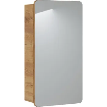 Koupelnový nábytek Koupelnová zrcadlová skříňka Aruba šířka 40 cm výška 75 cm hloubka 16 cm dekor zlatého dubu