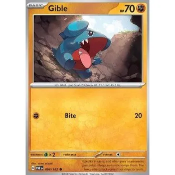 Volný čas Pokémon PAR 094/182 Gible - Paradox Rift Stav: Near Mint, Verze: NORMAL
