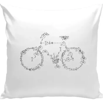 Polštář Polštář bílý 40x40 cm Kolo