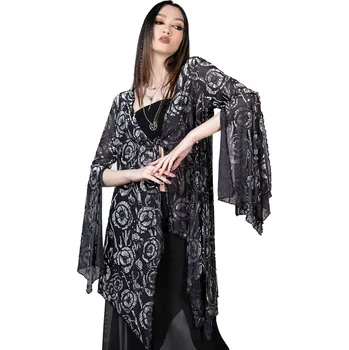 Dámské šaty přehoz dámský KILLSTAR - Flowering - Grey - 3XL