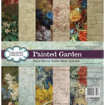 Creative Expressions Sada jednostranných papírů 20,3x20,3cm (24ks) - Painted Garden