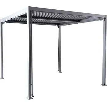 Pergola Sunfun Cannes Pergola s nastavitelnou střechou, půdorysný rozměr: 3 × 3 m, výška: 2,55 m, antracit